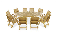 Thumbnail for Amelia Table 145 x 100 cm plus Extensions plus 10 Elli Chairs