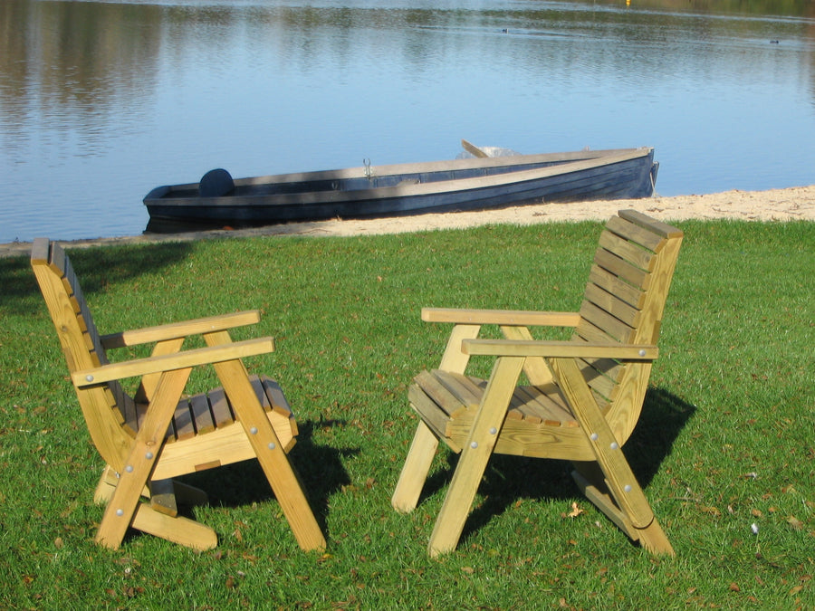 Sunshine 100 cm Round Table plus 2 Elli Chairs