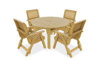 Thumbnail for Margot 127 cm Round Table plus 4 Elli Chairs
