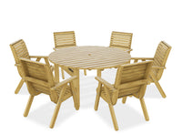 Thumbnail for Margot 156 cm Round Table plus 6 Elli Chairs