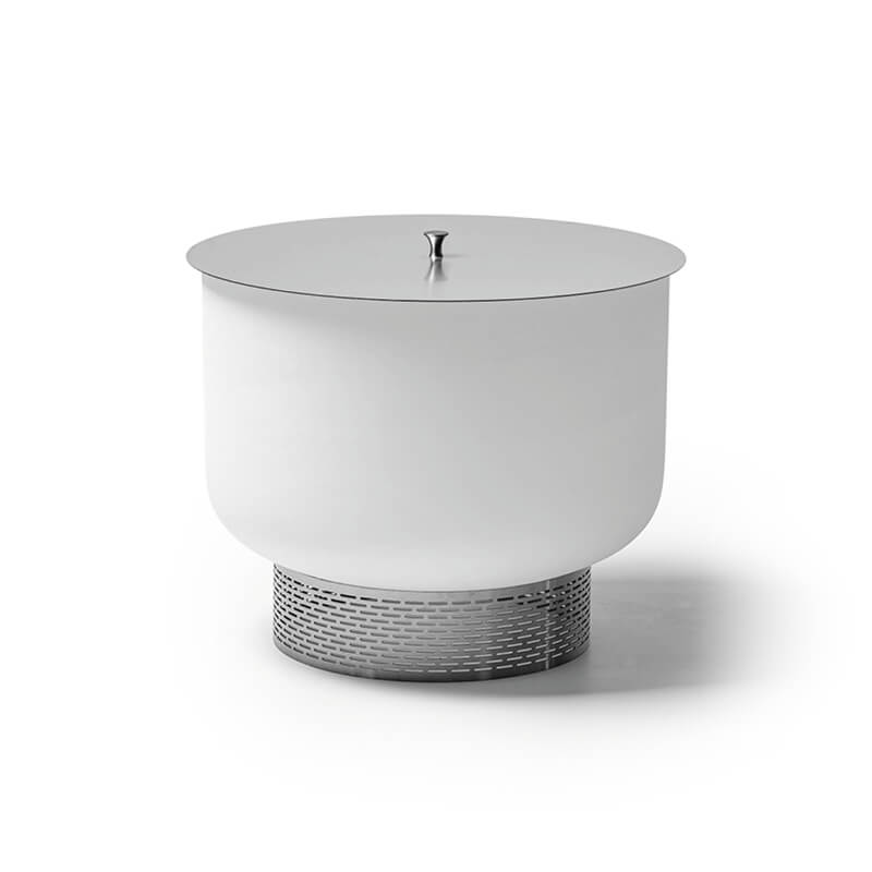 QSET Quartz Glass Firebowl including base and lid