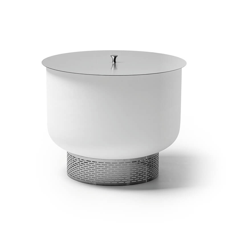 QSET Quartz Glass Firebowl including base and lid