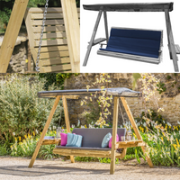 Thumbnail for Terassi 3 Seat High Back Swing Bundle with Canopy and High Back Cushion