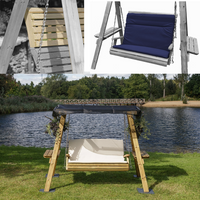 Thumbnail for Lilli 2 Seat High Back Swing Bundle with Canopy and High Back Cushion