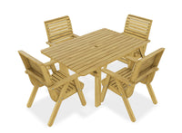 Thumbnail for Amelia Table 145 x 100 cm plus 4 Elli Chairs