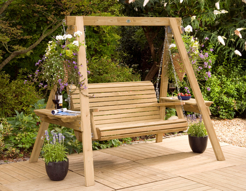 Lilli Wooden Two-Seater Garden Swing