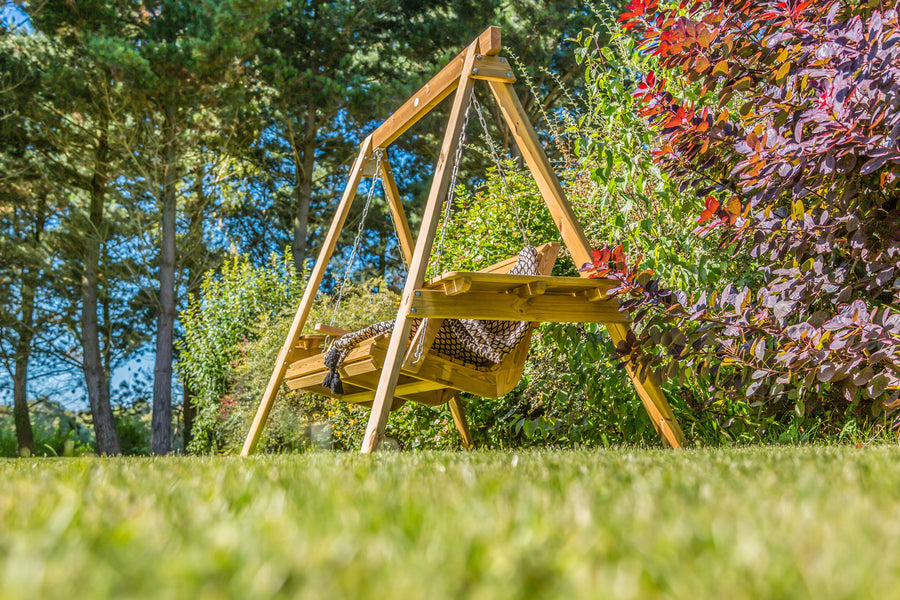 Lilli Wooden Two-Seater Garden Swing